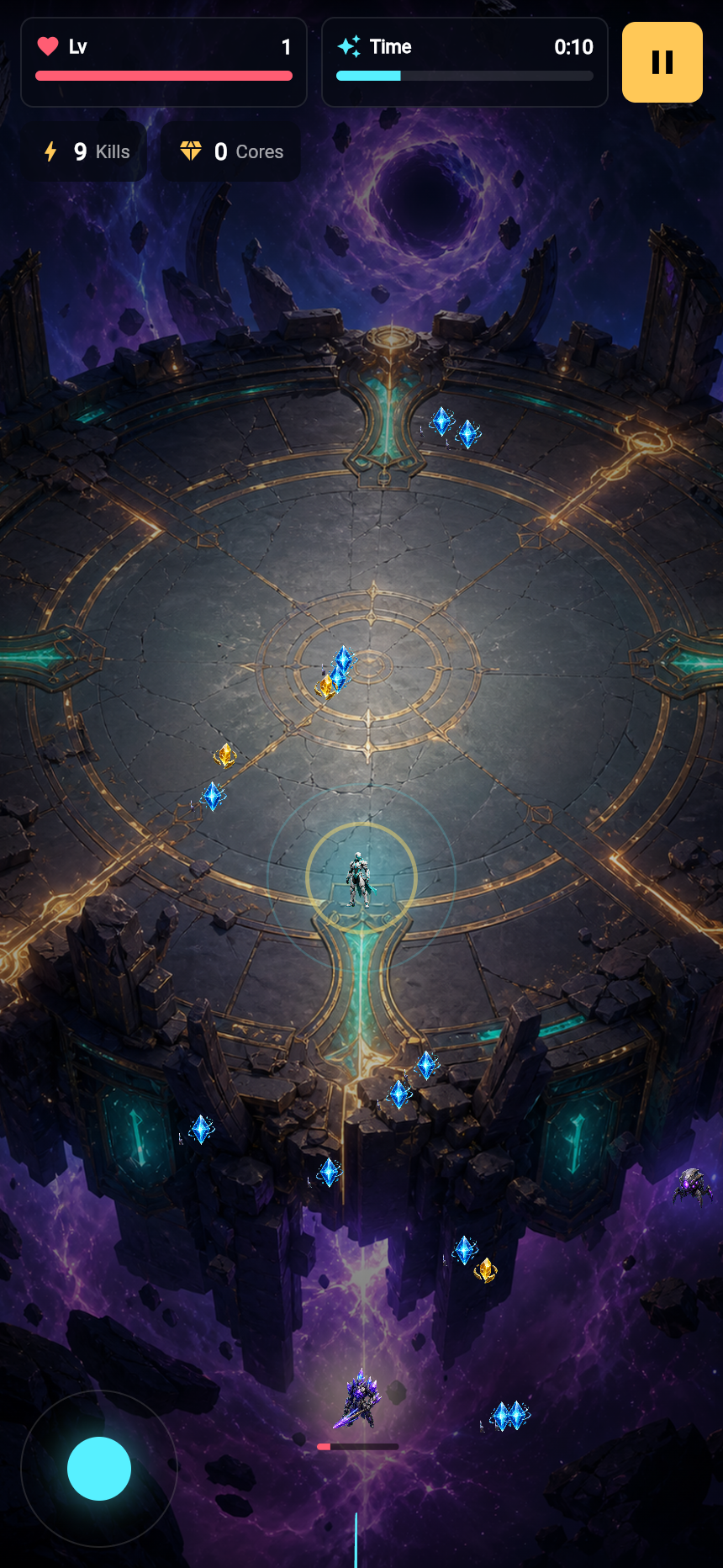 Starcore Rift Survivor battle screen